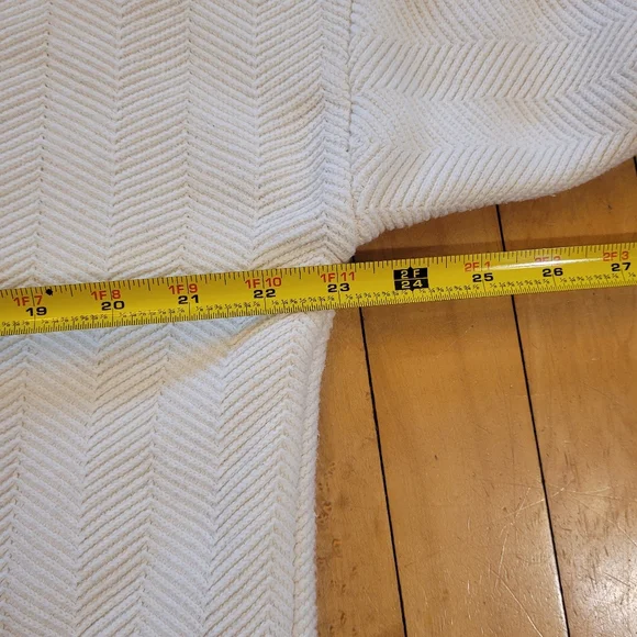 Men's Crewneck Ivory White Sweater Ralph Lauren Chaps Size XL EUC Vintage Preppy - Picture 6 of 7